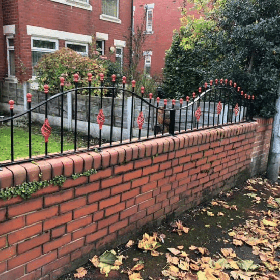 Coloured railings